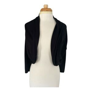 Lafayette 148 New York Viscose Blend Elegant Black Shrug